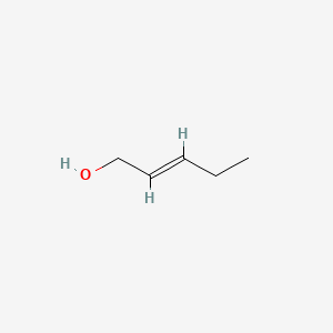 2D Lewis structure of 2-penten-1-ol