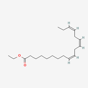 2D Lewis structure of ethyl linolenate