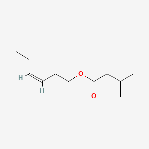 2D Lewis structure of cis-3-hexenyl isovalerate
