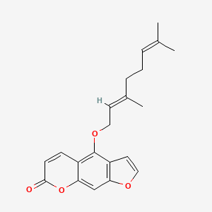 2D Lewis structure of bergamottin