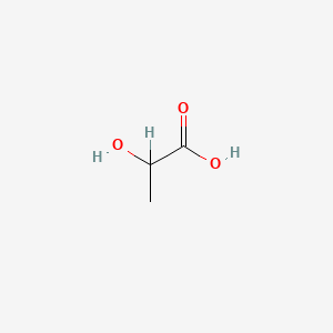 2D Lewis structure of lactic acid