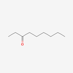 2D Lewis structure of 3-nonanone