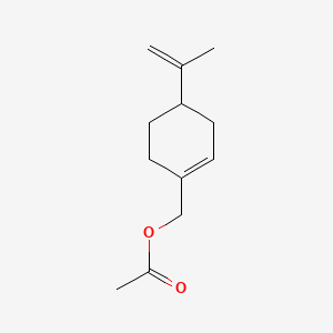 2D Lewis structure of perillyl acetate