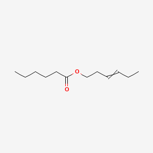 2D structure of 3-hexenyl hexanoate