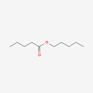 2D Lewis structure of pentyl pentanoate
