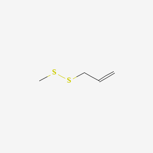 2D Lewis structure of allyl methyl disulfide