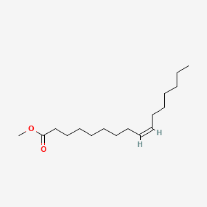 2D Lewis structure of methyl palmitoleate