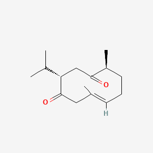 2D Lewis structure of curdione