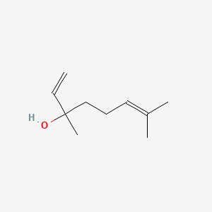 2D Lewis structure of linalool
