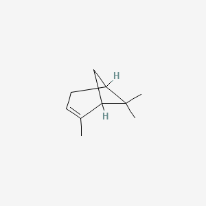 2D Lewis structure of alpha-pinene