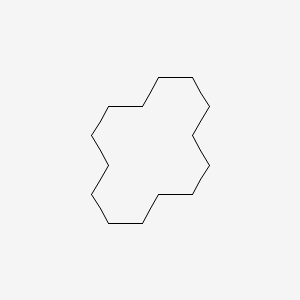2D Lewis structure of cyclotetradecane