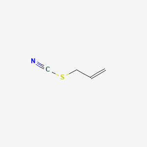 2D Lewis structure of allyl thiocyanate