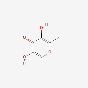 2D Lewis structure of 5-hydroxymaltol