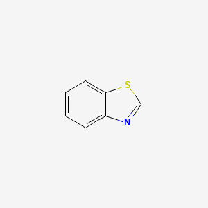 2D Lewis structure of benzothiazole
