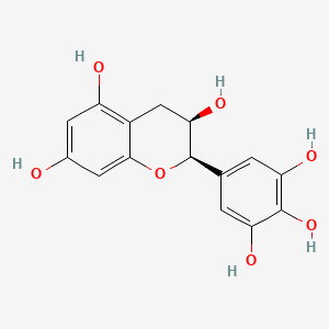 2D Lewis structure of (-)-epigallocatechin