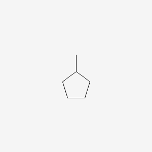 2D Lewis structure of methylcyclopentane