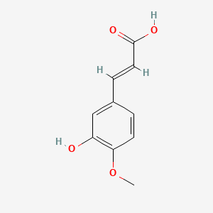 2D Lewis structure of isoferulic acid