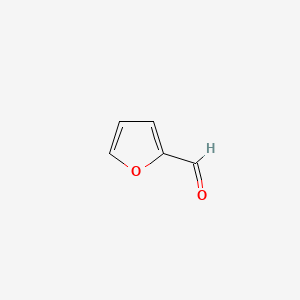 2D Lewis structure of furfural