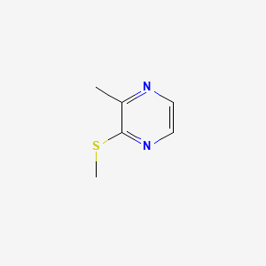 2D structure of 2-methyl-3-(methylthio)pyrazine