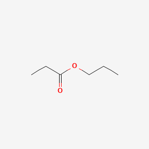 2D Lewis structure of propyl propionate