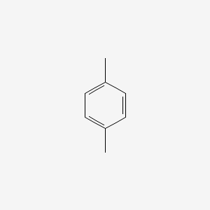 2D Lewis structure of p-xylene