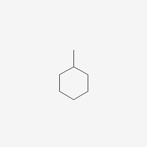 2D Lewis structure of methylcyclohexane