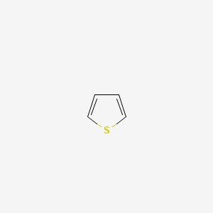 2D Lewis structure of thiophene
