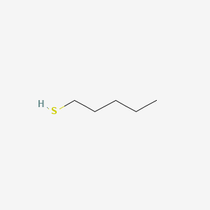 2D structure of 1-pentanethiol