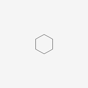 2D Lewis structure of cyclohexane