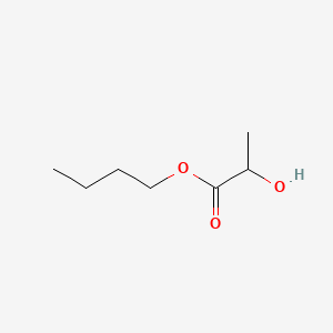 2D Lewis structure of butyl lactate