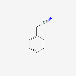 2D structure of phenylacetonitrile
