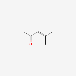 2D Lewis structure of mesityl oxide