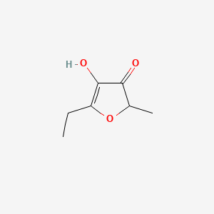 2D Lewis structure of homofuraneol