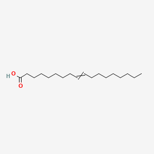 2D Lewis structure of 9-octadecenoic acid