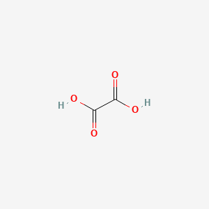 2D Lewis structure of oxalic acid
