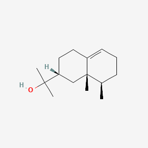 2D Lewis structure of valerianol